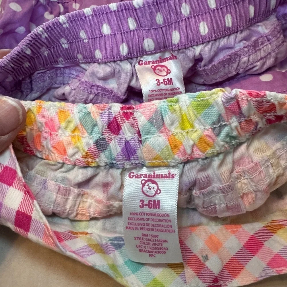 Garanimals Baby Bloomers Set - Purple and Multicolor 3-6 mo